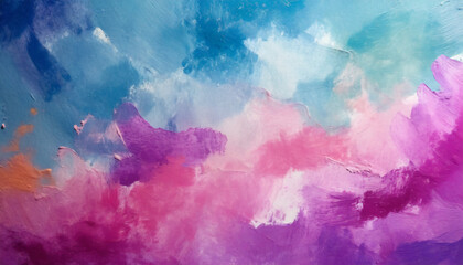 Abstract purple and blue watercolor art background. Modern minimalist watercolor painting.