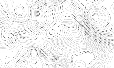 White paper wave curve relief geometric wave grid line background. . Abstract wavy topographic map and curved lines background. Vector illustration.