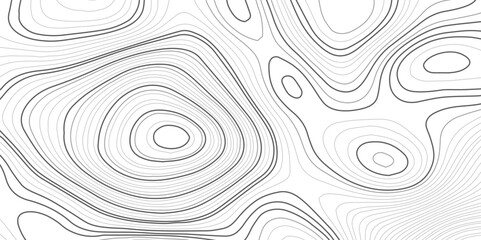 Fototapeta na wymiar Wave topographic contour map, topographic wavy map line background. Abstract geographic wave grid line map. Geographic mountain relief background. Vector illustration.