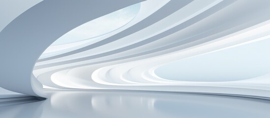 A minimalist abstract white background featuring a smooth and sleek curved design. The design adds a subtle touch of elegance and sophistication to the overall composition.