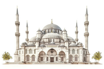 Fototapeta na wymiar islamic pattern cartoon ramadan ornament mosque. ramadan kareem holiday celebration concept