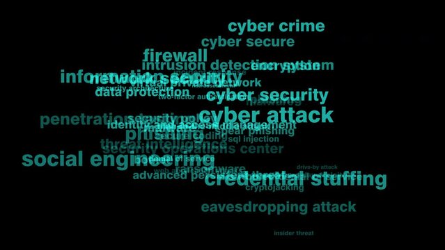 Secure cyber security on black background preventing cyber attacks and ensuring secure transactions and database