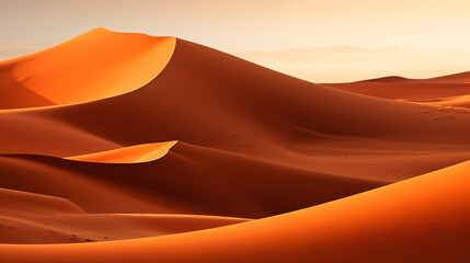 Fototapeta na wymiar Morocco. Sand Dunes of Sahara Desert.