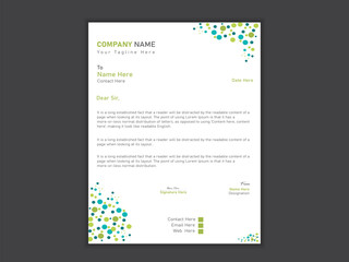 Minimalist professional vector latterhead design template.