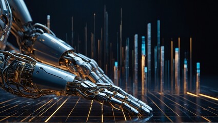 background with glowing lights