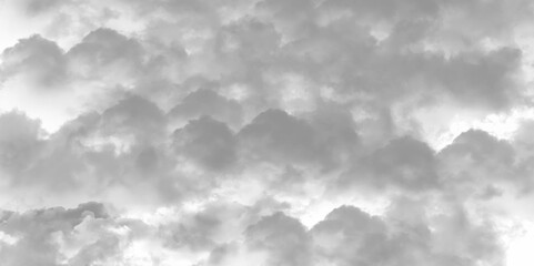 Luxury Nature Abstract: Mountainous Cumulus Clouds Boiling in the Summer Sky.  Darkness and light, heaven. Grey clouds. White cloud isolated on black background, Fluffy texture , Abstract smoke...