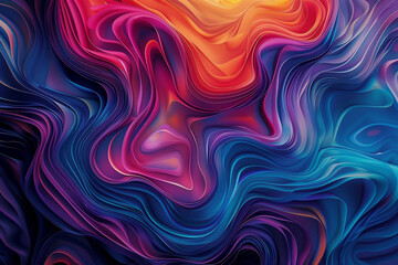 Abstract gradient background in multicolor, Generative AI - 748101779