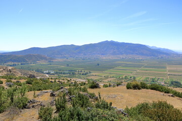 mountain landscape near Prespa National Park in Albania