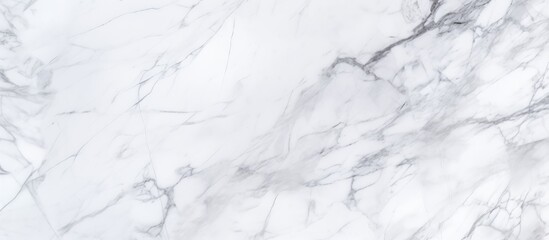 Detailed view of a white marble texture, showcasing the intricate patterns and smooth surface of the marble. The texture appears glossy and elegant, with subtle veins and variations in shading. - obrazy, fototapety, plakaty