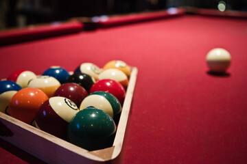 Pool Table Billiards Rack