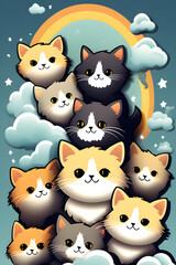 cute cats, Generative AI