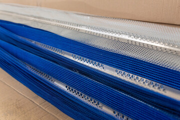 Aluminum perforated corner beads with PVC grid