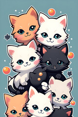cute cats, Generative AI
