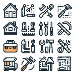 construction home icon design vector illustration-3