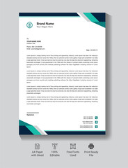 
Modern business luxury corporate identity letterhead template