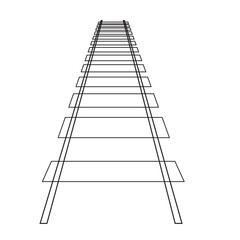 railway track icon- vector illustration
