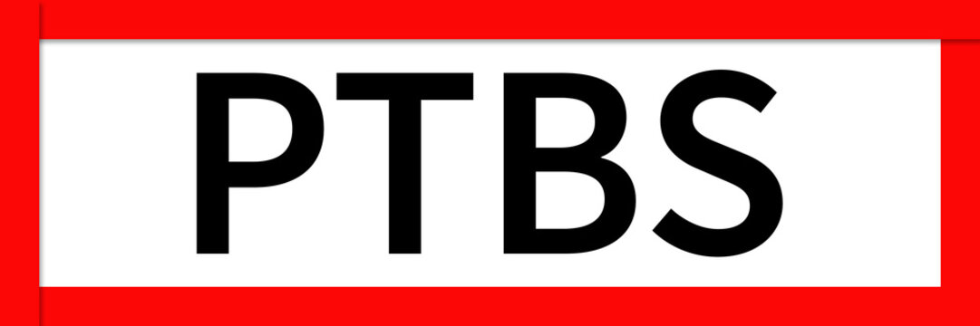 PTBS Hinweis Schild