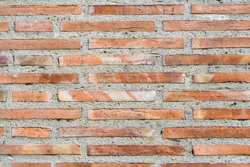 Thin and long bricks on a wall, Alicante, Spain