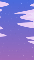 Abstract Background Phone Wallpaper Instagram Stories Fantasy Cute Kawaii  Stars Night Sky Purple Pink Vector Design