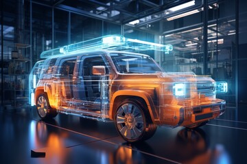 3d style business card for car wash advertising with shiny automotive theme and modern design