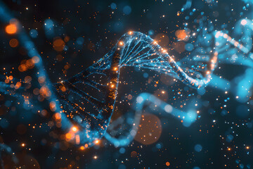 DNA gene background science helix cell genetic medicine