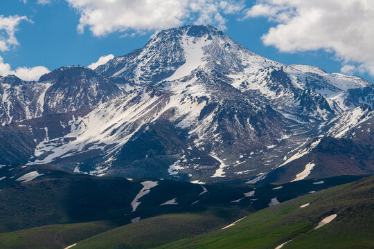 Majestic Sabalan Peak in Ardabil Province, Iran
