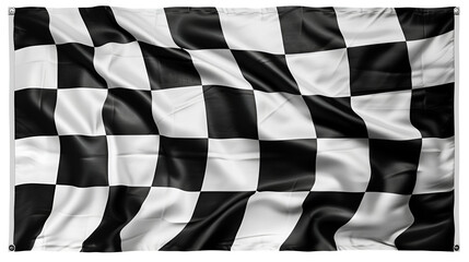 Checkered flag waving
