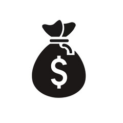 money bag icon,vector illustration. Flat design style. vector money bag icon illustration isolated on White background,money bag icon .