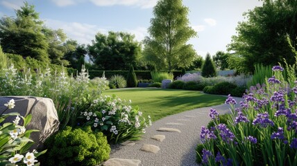 garden with barely there florals gently swaying in the breeze, creating a tranquil atmosphere