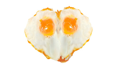 heart shaped fried egg