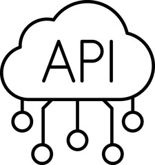 API icon vector illustration for your website or mobile app