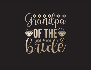 Fototapeta na wymiar Wedding celebration vector lettering t-shirt design 