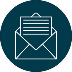 Letter Line Circle Icon Design