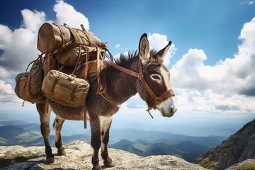 Poster donkey in desert © Rizwan