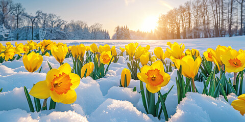 When a young green sprout appears from under the snow cover, this means that winter leaves, and s