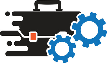 Job Management icon, job icon,find job icon,quickly find job icon vector illustration