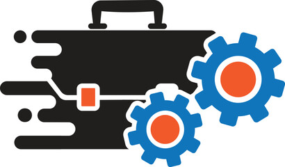 Job Management icon, job icon,find job icon,quickly find job icon vector illustration