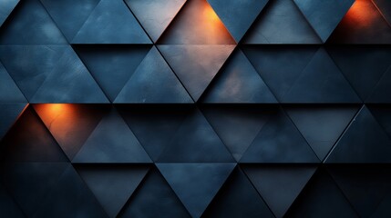 Black dark blue green teal cyan petrol jade abstract background. Geometric shape. 3d effect. Line triangle angle polygon wave. Color gradient. Light glow neon flash metal metallic. Design. Futuristic.