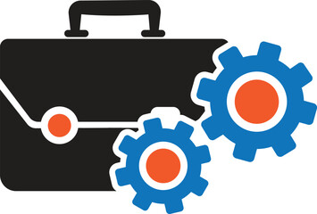 Job Management icon, job icon,find job icon,quickly find job icon vector illustration