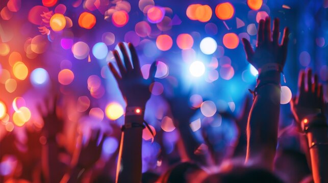 An unfocused shot capturing the energy and diversity of a crowd across different events and venues.