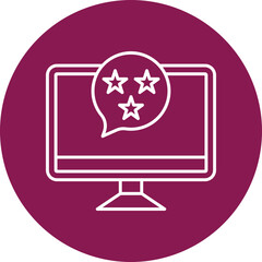 Feedback Line Circle Icon Design