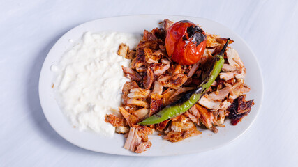 Chicken portion doner kebab