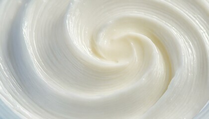 White cosmetic cream texture. Face creme, body lotion surface. Skincare creamy product background 