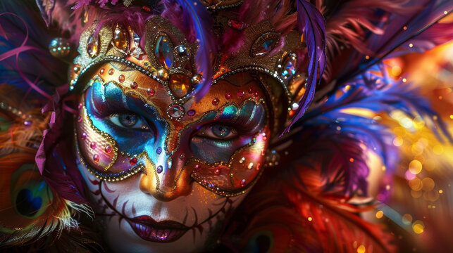 A chance to indulge in the decadence and extravagance of the carnival with elaborate parties and parades.