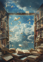 frame of books
