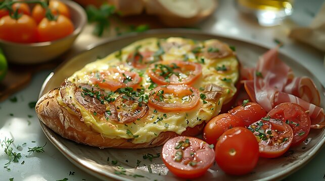 A Spanish breakfast on a plate