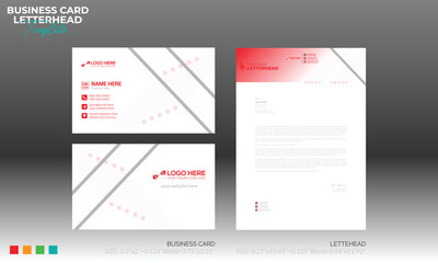 letterhead and business card design