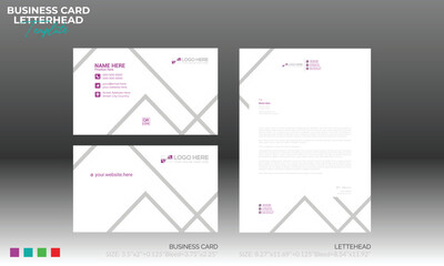 letterhead and business card design