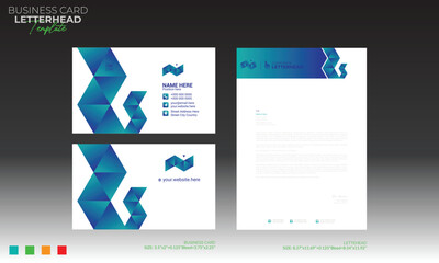 letterhead and business card design