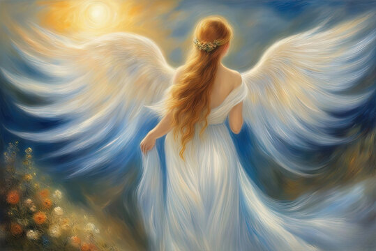 girl - angel in the sky
